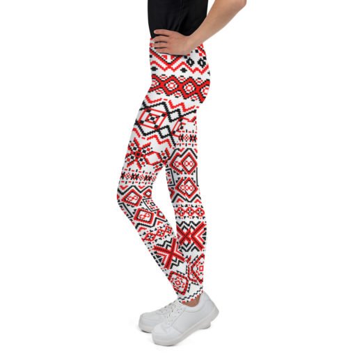 Printed Motif  Youth Leggings - Image 3